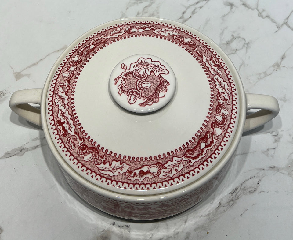 Memory Lane Covered Handled Bowl