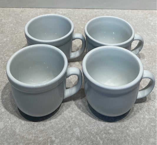 Set of 4 Pottery Barn Mugs