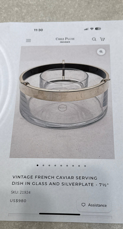 French Caviar 2-Piece Caviar Bowl