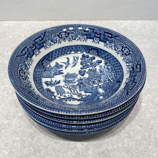 Set of 6 Blue Willow Bowls