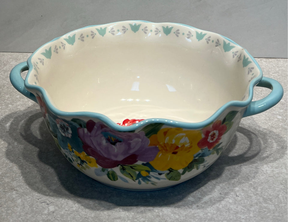 Pioneer Woman Handled Bowl