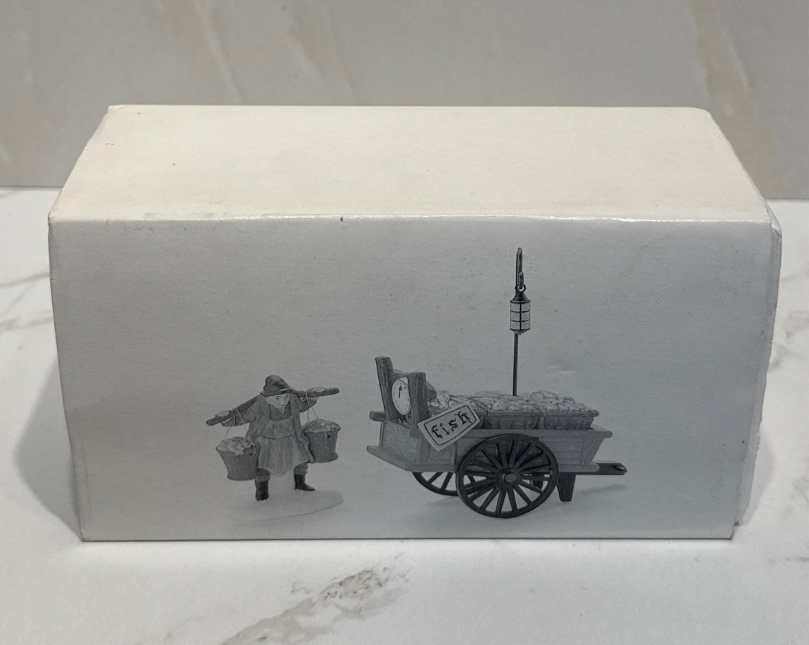 Dept. 56 Chelsea Market Fish Monger & Cart