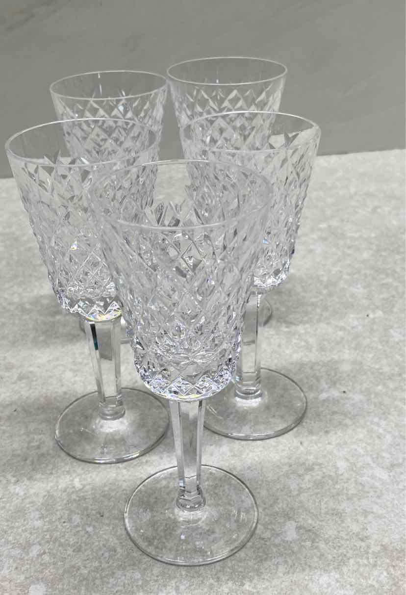 Set of 5 Waterford Crystal Glasses