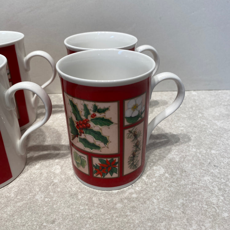 Set of 6 England Mugs