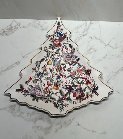 Pottery Barn Christmas Tree Plate