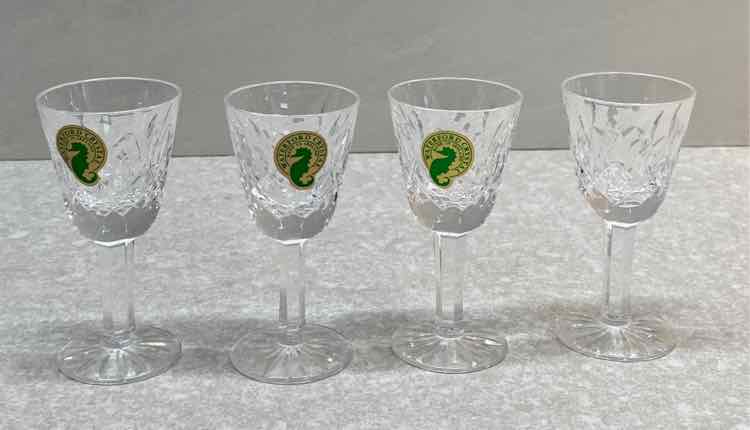 Set of 4 Waterford Lismore Liquor Glasses