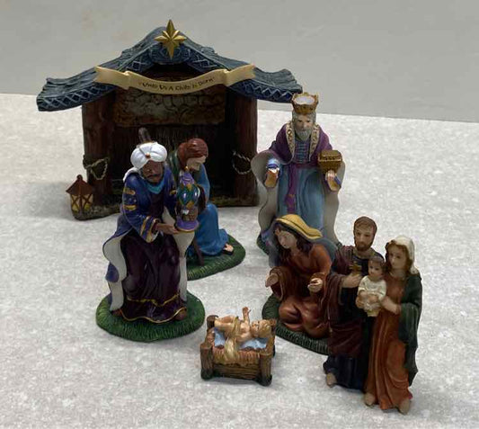 Thomas Kinkade Nativity By Hawthorne Village