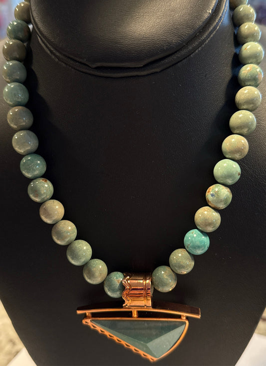 Jay King Larimar Sterling Necklace