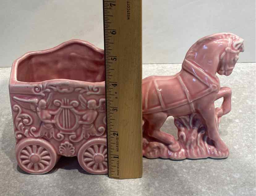 Vintage Pink Ceramic Planter