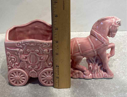 Vintage Pink Ceramic Planter
