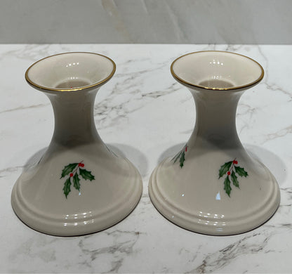 Set of 2 Lenox Candleholders