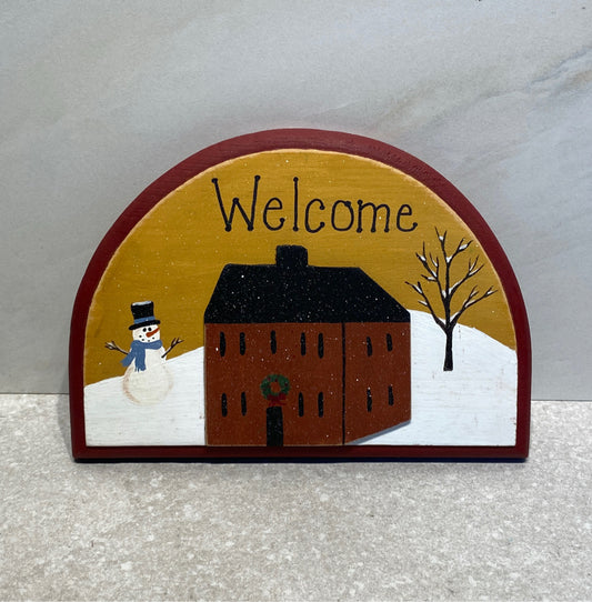 Christmas Welcome Sign