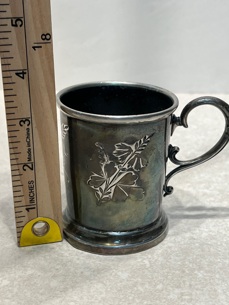 Old Silver Plate Mug