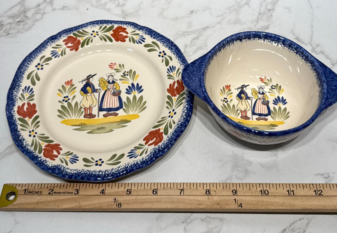 France Plate and Bowl