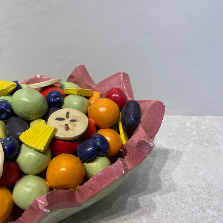 Decorative Fruit Platter - Signed Nichols