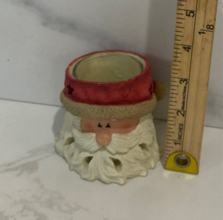 Santa Candle Holder