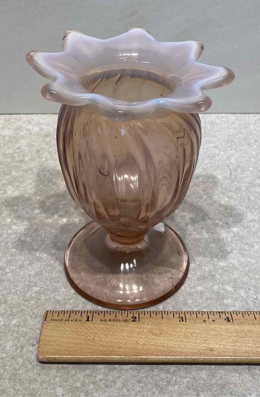 Westmoreland Lotus Pink Vase