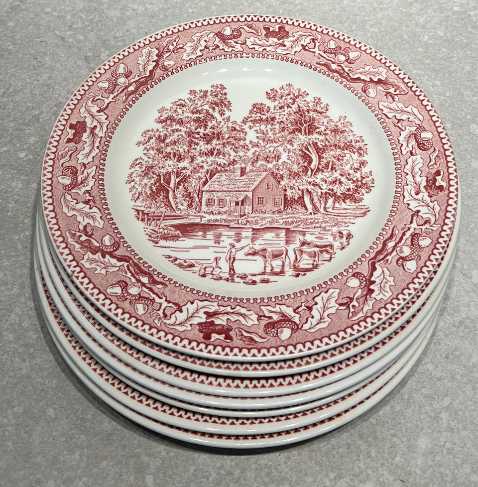 Set of 7 Memory Lane Plates