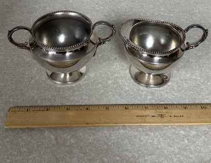 Quadruple Plate Sugar And Creamer