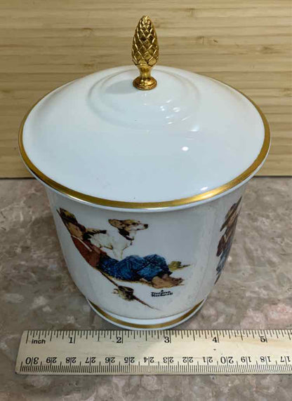 Norman Rockwell Covered Jar