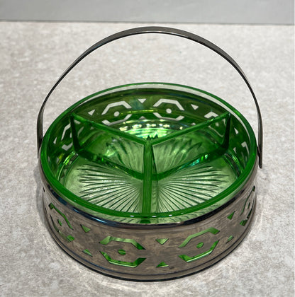 Divided Green Dish