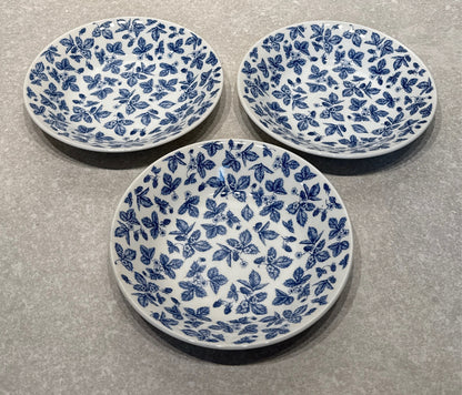 Set of 3 Blue Bramble Bowls