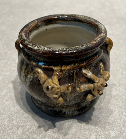 Pottery Frog Planter