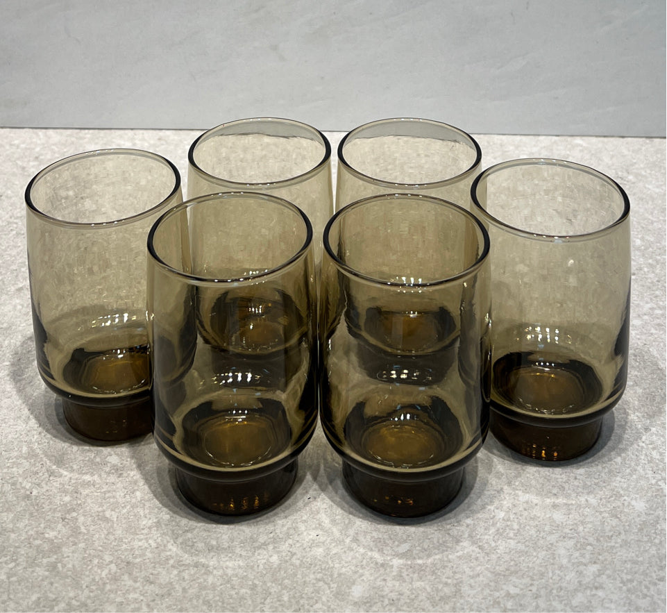 Set of 6 Vintage Glasses