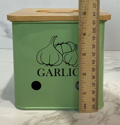 Covered Garlic Bin
