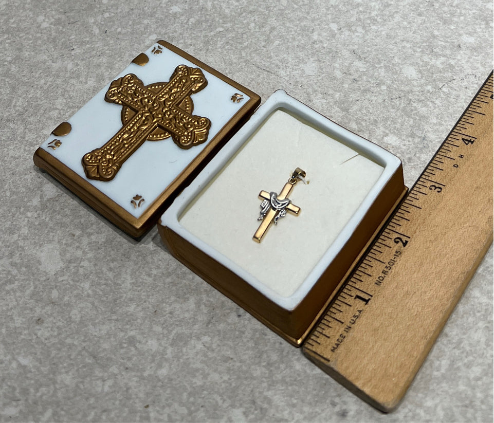 Trinket Box with Cross