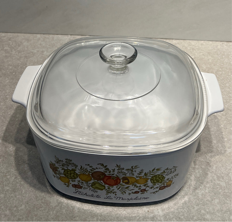 Covered Corningware Casserole