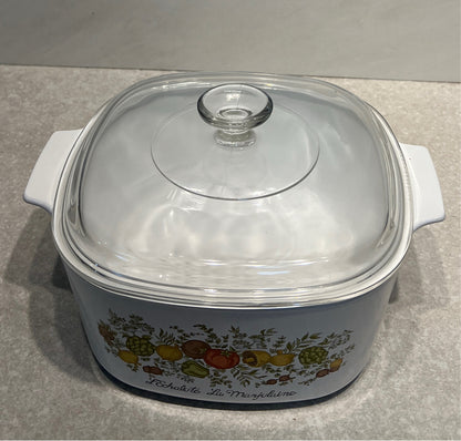 Covered Corningware Casserole