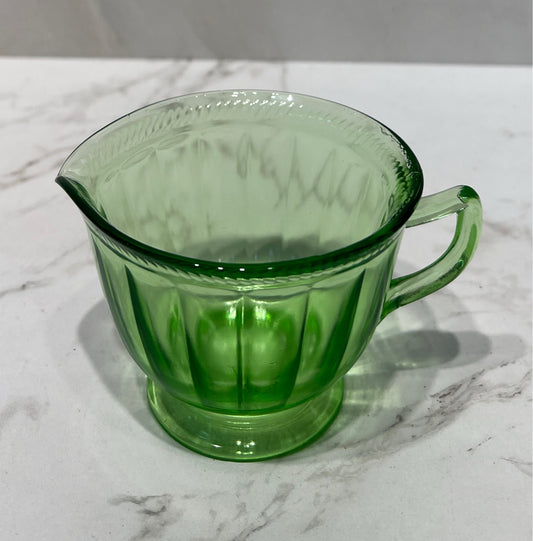 Uranium Glass Creamer
