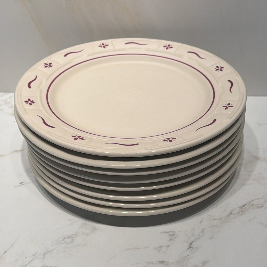 Set of 8 Longaberger Plates