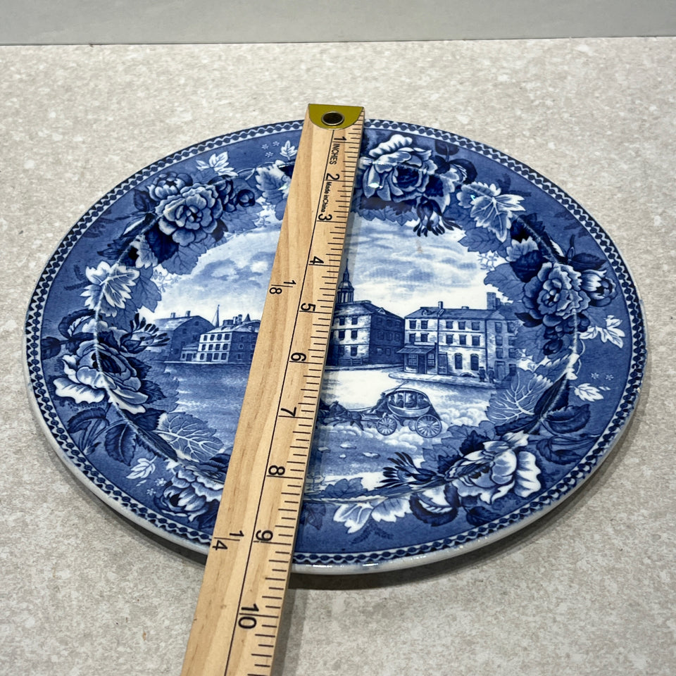 Antique Blue Plate