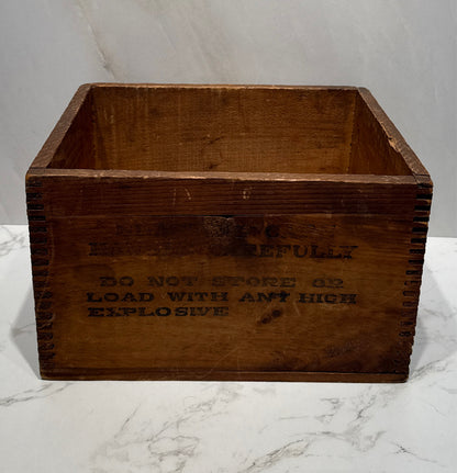 Blasting Caps Wooden Box