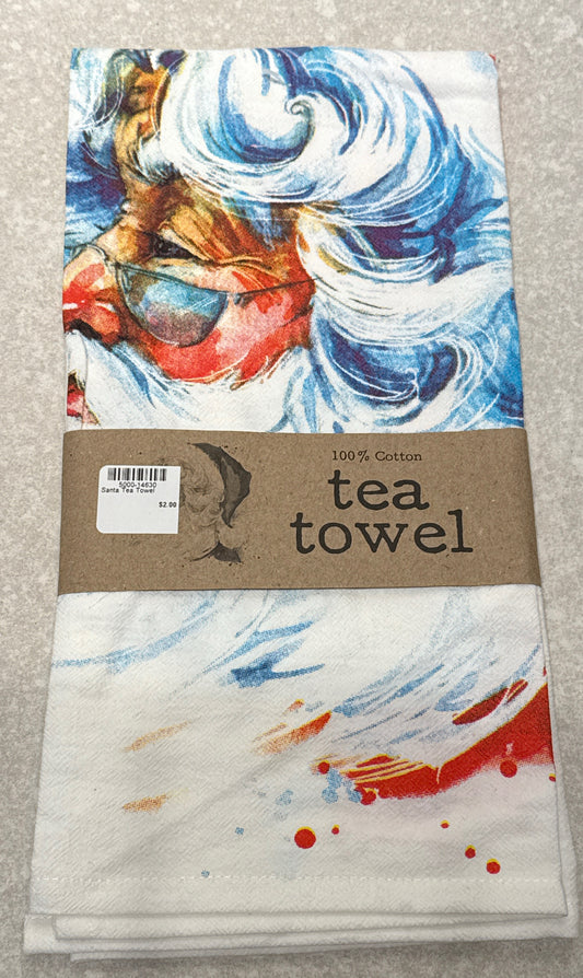 Santa Tea Towel