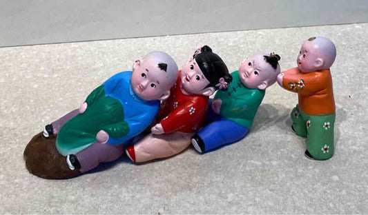 Set of 4 Tianjin Clay Figurines