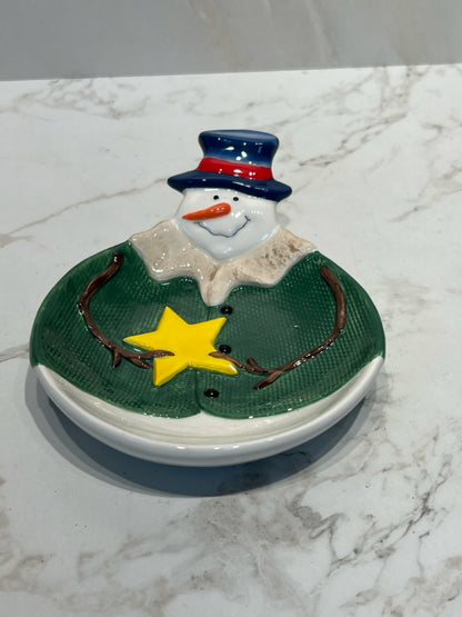 Snowman Dish