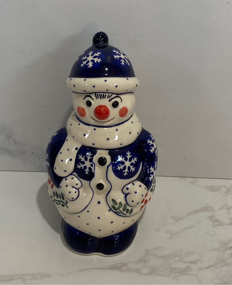 Polish Pottery Snowman