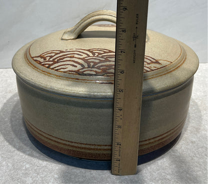 Pottery Covered Bowl