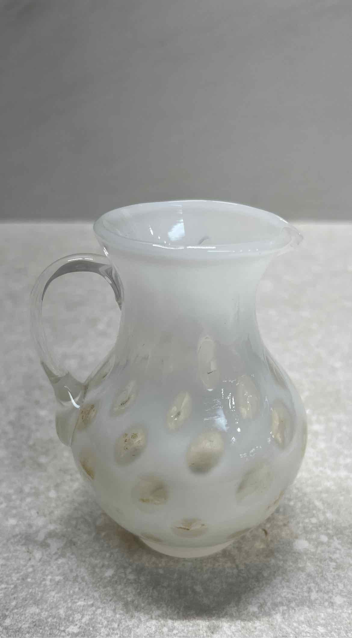 Fenton Coin Dot Pitcher