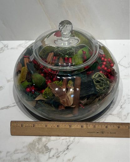 Covered Jar with decor
