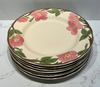 Set of 7 Franciscan Plates