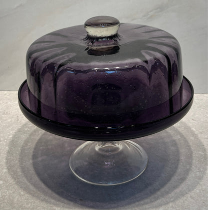 Purple Cake Plate