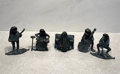 Jazz Band - Set of 5 Frogs