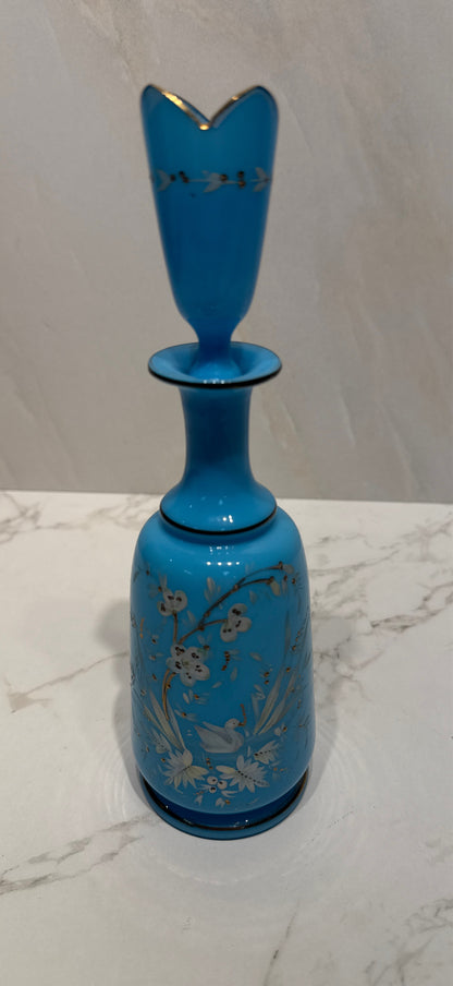 Blue Opaline Handpainted Perfume