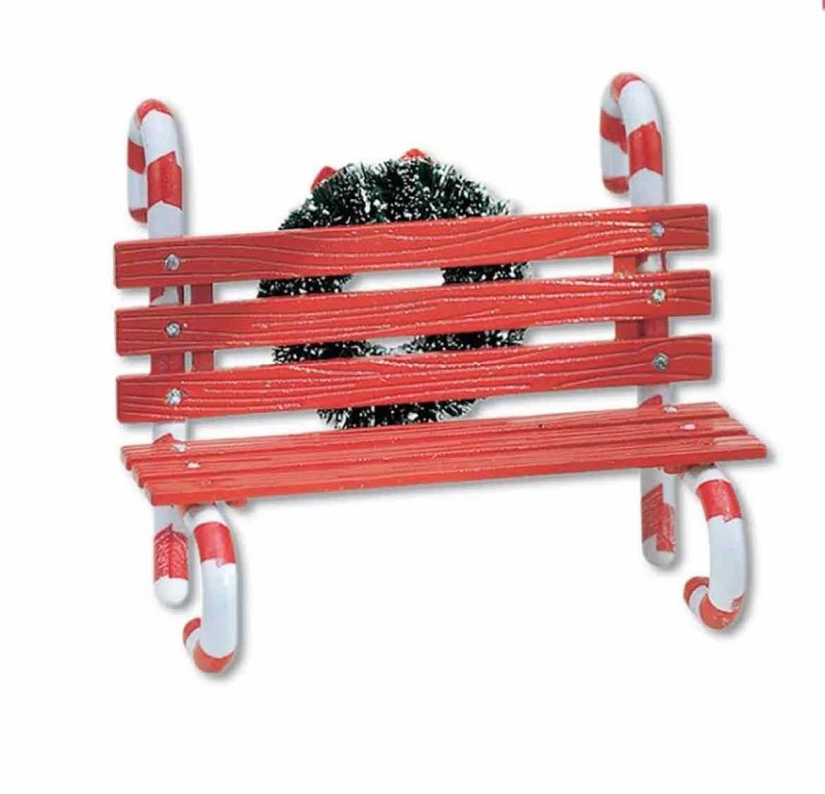 Dept. 56 Candy Cane Bench