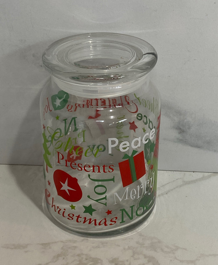 Christmas Covered Jar