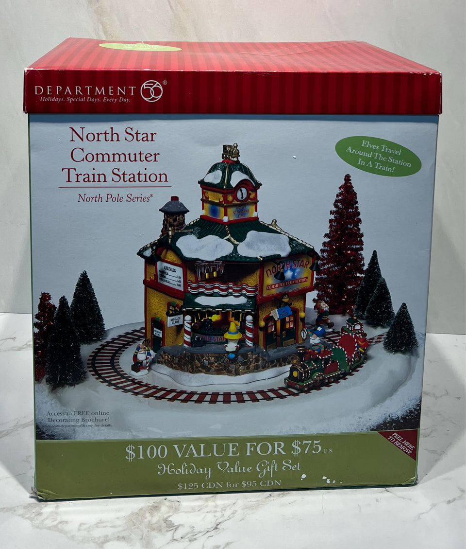 Dept. 56 North Star Commuter Train Station